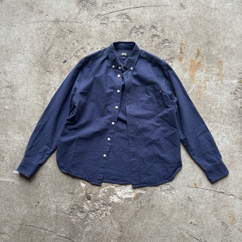 Stussy button up in navy